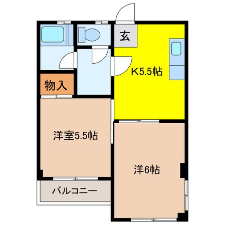 オリエンタルハイツ（熊谷市中央１丁目）の物件間取画像